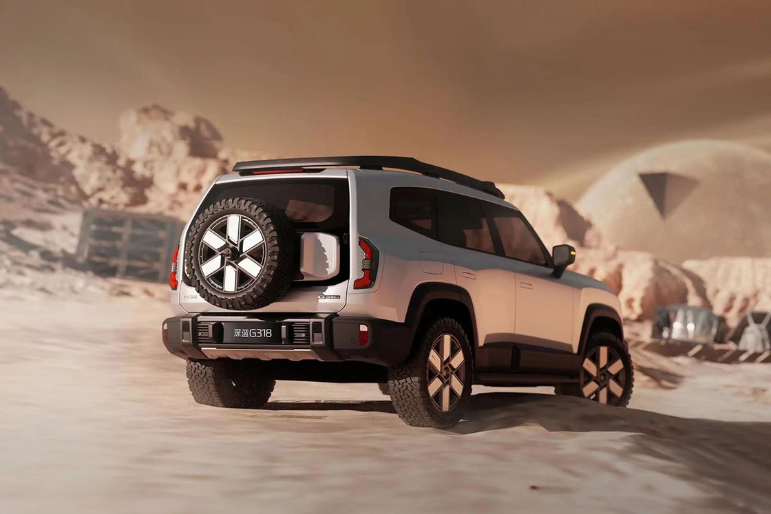 Changan DeepBlue Shenlan G318 4 ruedas Suv eléctrico de combustible híbrido 4WD Off-road Ev Car Nuevo vehículo de energía