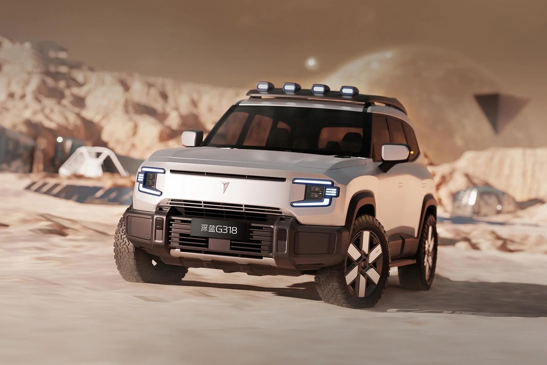 Changan DeepBlue Shenlan G318 4 ruedas Suv eléctrico de combustible híbrido 4WD Off-road Ev Car Nuevo vehículo de energía