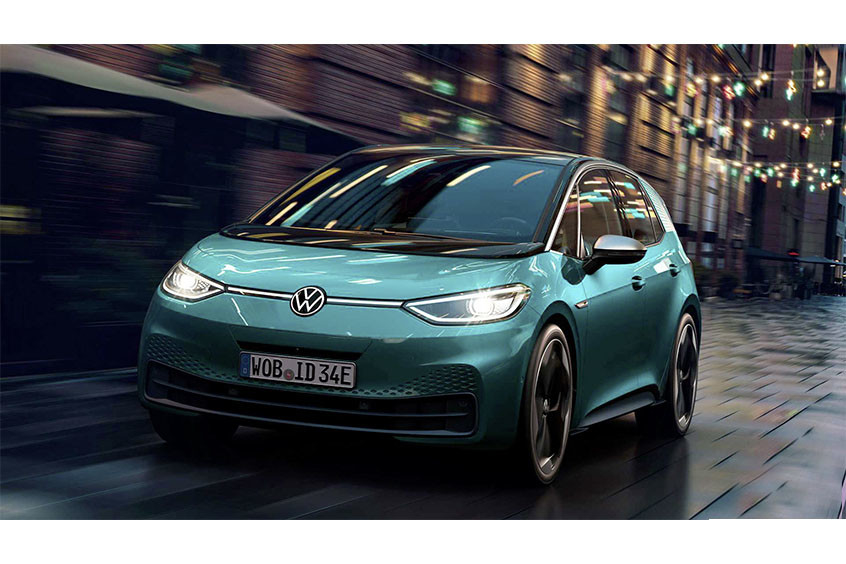 Tipo de carrocería de sedán Volkswagen Coche eléctrico Volante delantero El nuevo ID.3