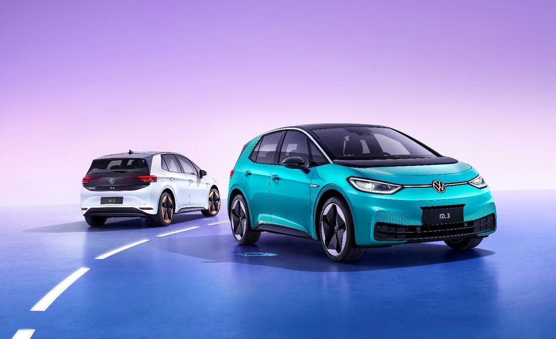 300 millas de alcance Volkswagen coche eléctrico 160km/h 5 asientos VW ID3 coche eléctrico