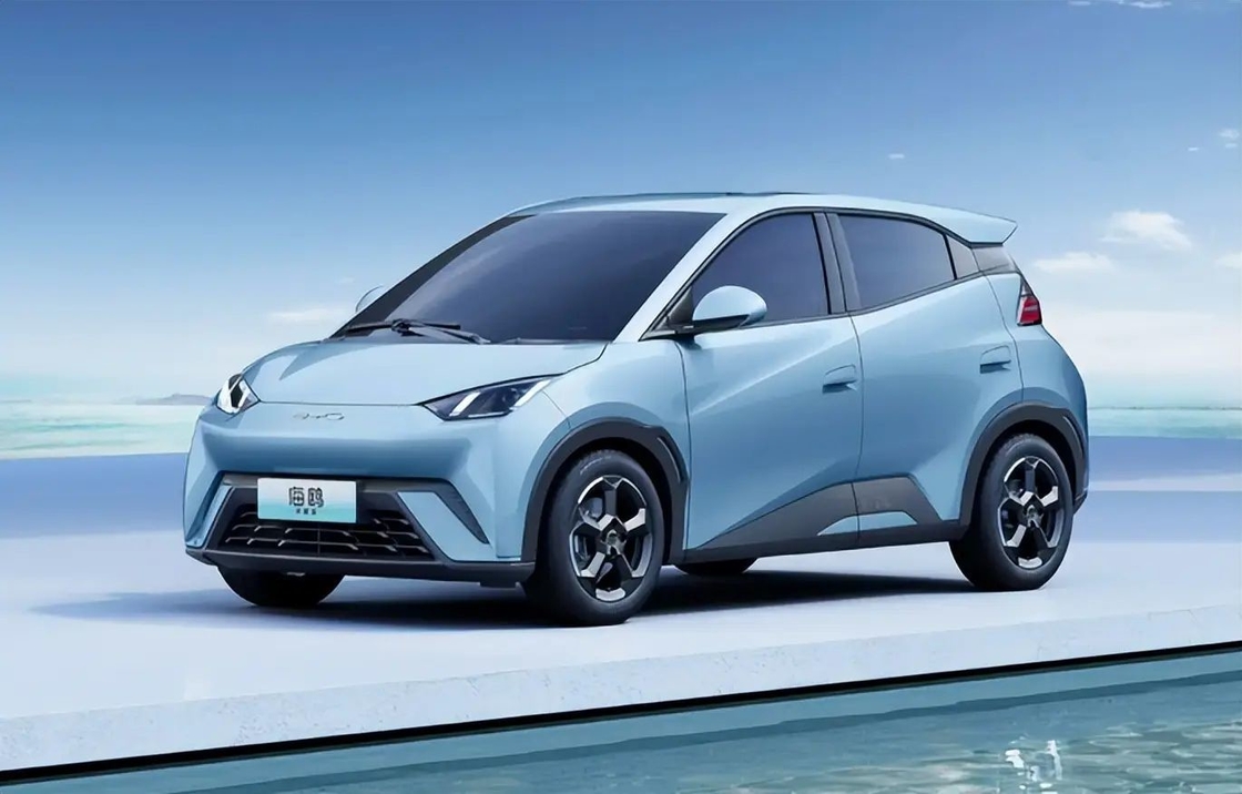 5 puertas 4 asientos BYD Coche eléctrico Hatchback Gaviota Transmisión automática de velocidad única